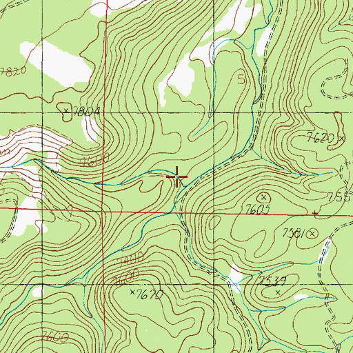 Topographic Map of Swains Creek, UT