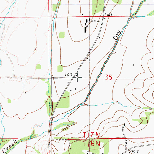 Topographic Map of Mount Olive Church, AL
