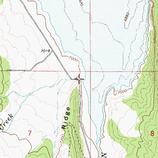 Topographic Map of Swasey Creek, UT