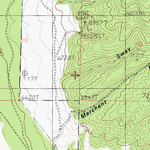 Topographic Map of Sway Hollow, UT
