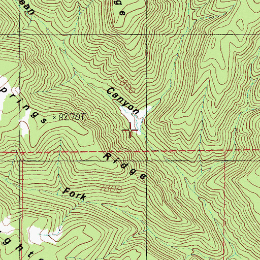 Topographic Map of Sweetwater Canyon, UT