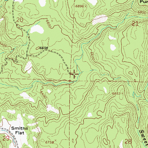 Topographic Map of Sweet Water Creek, UT