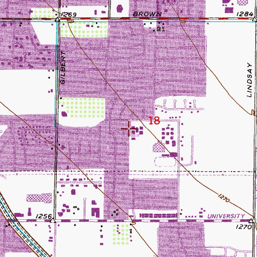 Topographic Map of Field Elementary School, AZ