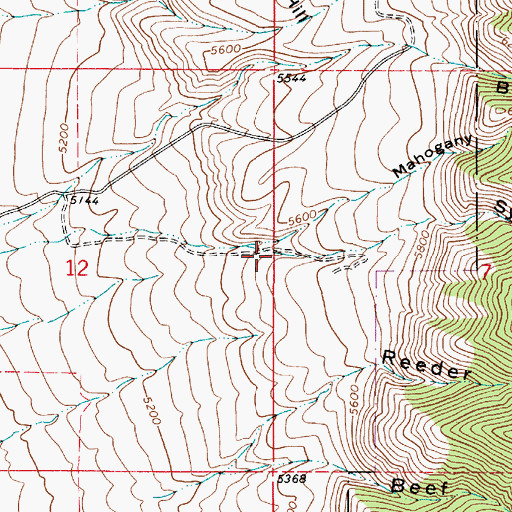 Topographic Map of Sysnath Hollow, UT