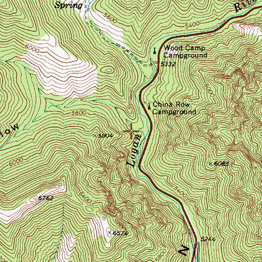 Topographic Map of Tab Hollow, UT