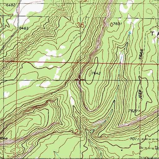 Topographic Map of Table Bench, UT
