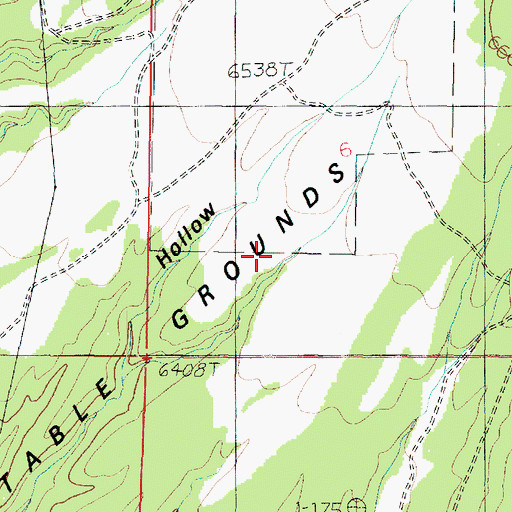 Topographic Map of Table Grounds, UT