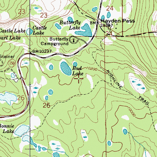 Topographic Map of Tadpole Lake, UT