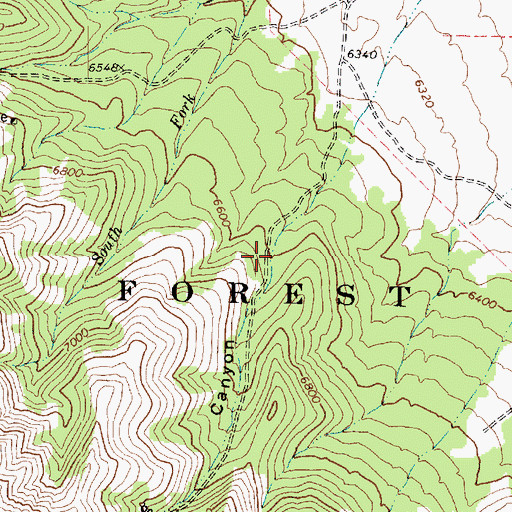 Topographic Map of Talawag Canyon, UT