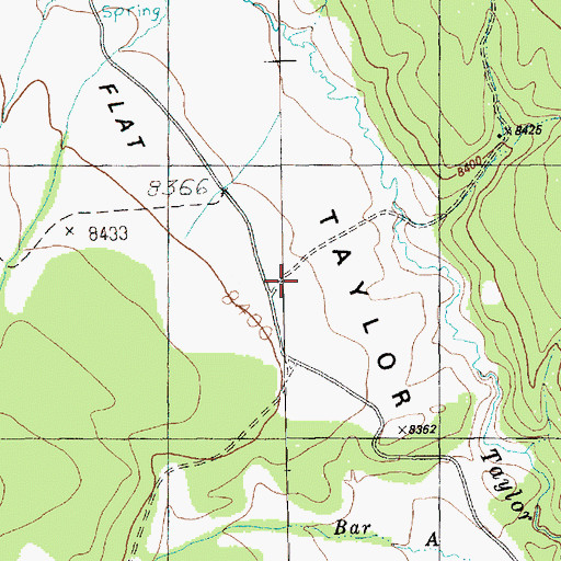 Topographic Map of Taylor Flat, UT