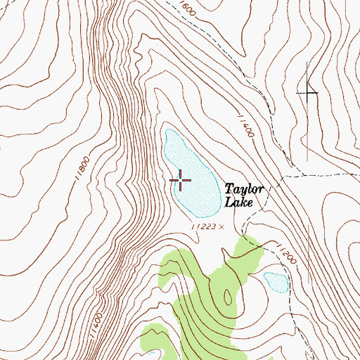 Topographic Map of Taylor Lake, UT