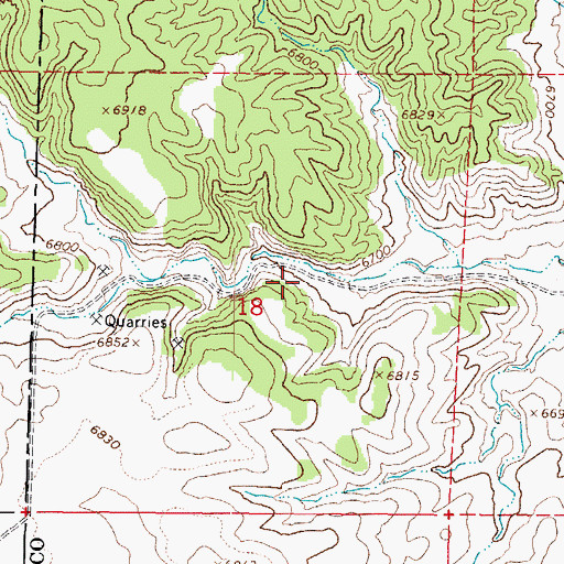 Topographic Map of Tebbs Hollow, UT