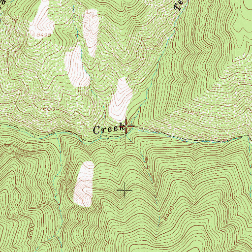 Topographic Map of Teeples Wash, UT