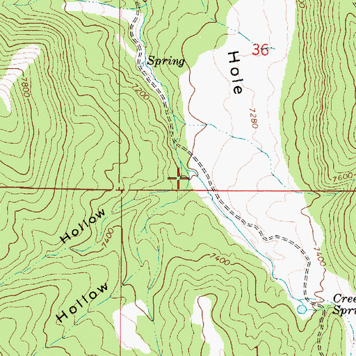 Topographic Map of Telephone Hollow, UT