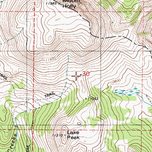Topographic Map of Telluride Cabin, UT
