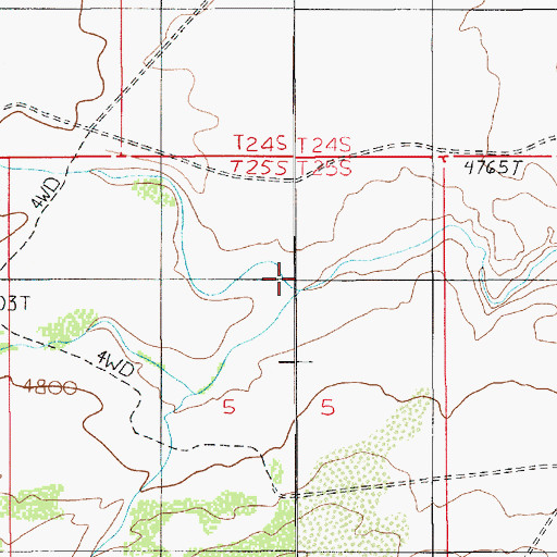 Topographic Map of Temple Wash, UT
