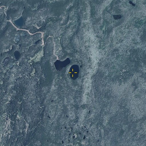 Aerial/Satellite Image of Tepee Lakes, UT