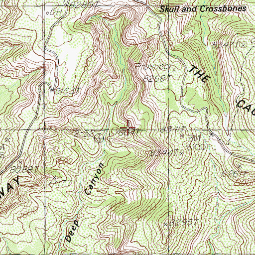 Topographic Map of The Causeway, UT