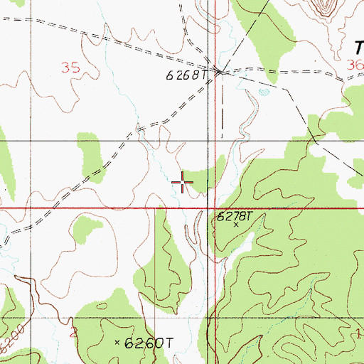 Topographic Map of The Flats, UT