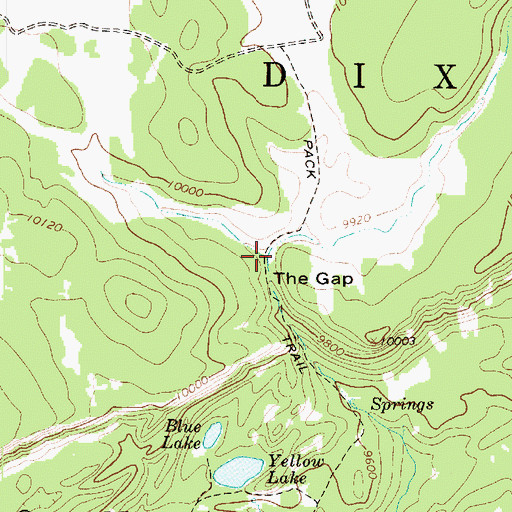 Topographic Map of The Gap, UT