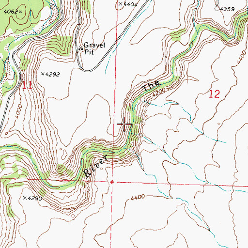 Topographic Map of The Gulch, UT