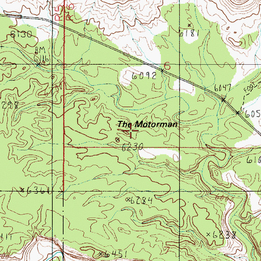 Topographic Map of The Motorman, UT
