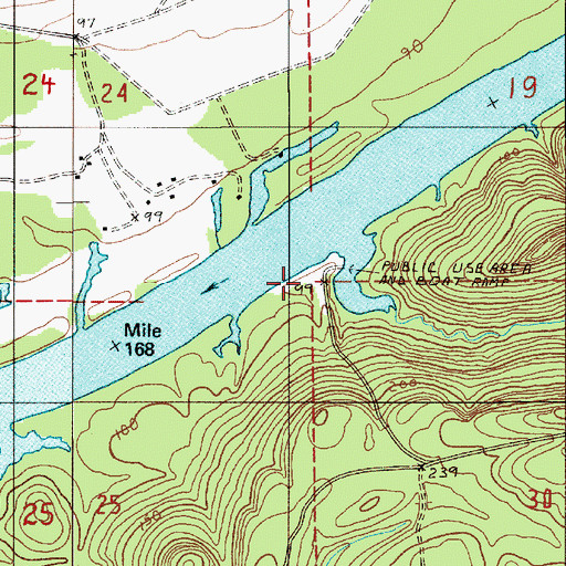 Topographic Map of Providence Landing, AL