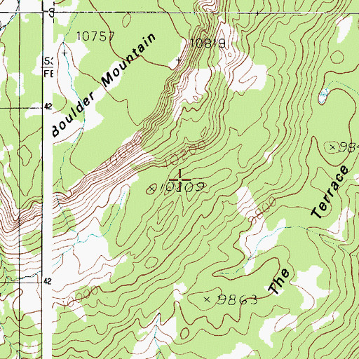 Topographic Map of The Terrace, UT