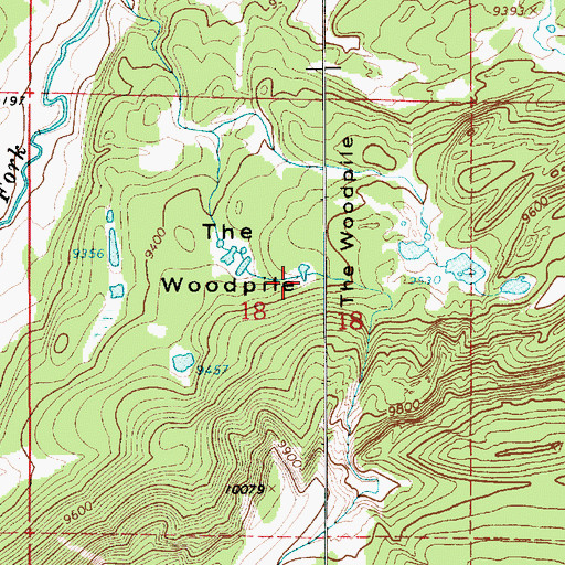Topographic Map of The Woodpile, UT