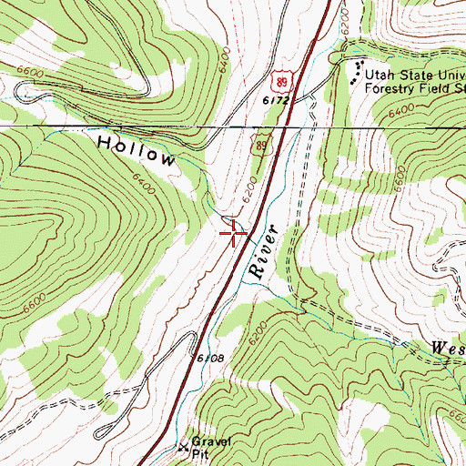 Topographic Map of Theurer Hollow, UT