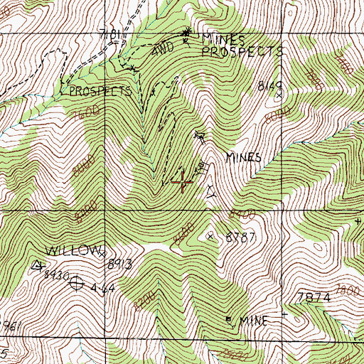 Topographic Map of Third Term Mine, UT