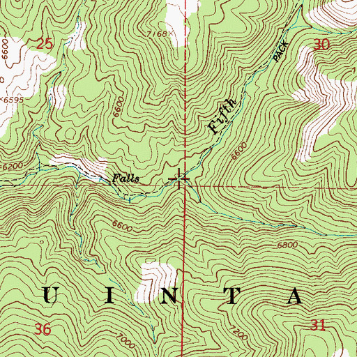 Topographic Map of Third Water Creek, UT
