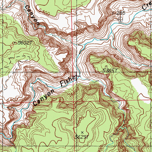Topographic Map of Thompson Canyon, UT