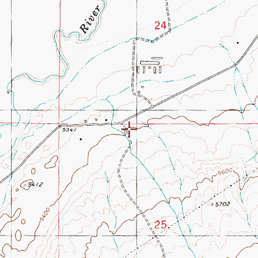 Topographic Map of Thompson Creek, UT