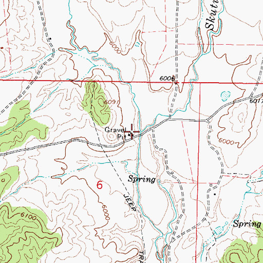 Topographic Map of Thompson Creek, UT