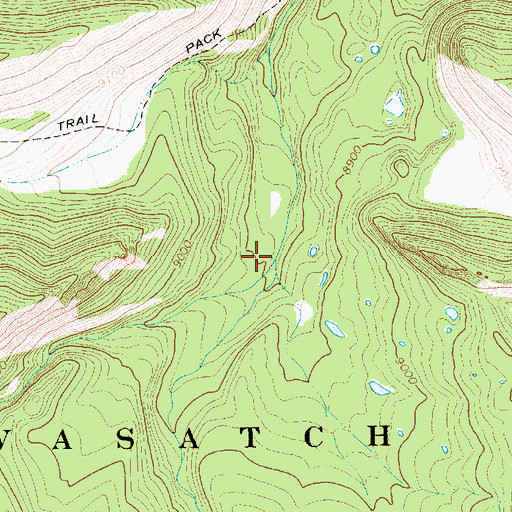 Topographic Map of Thompson Creek, UT