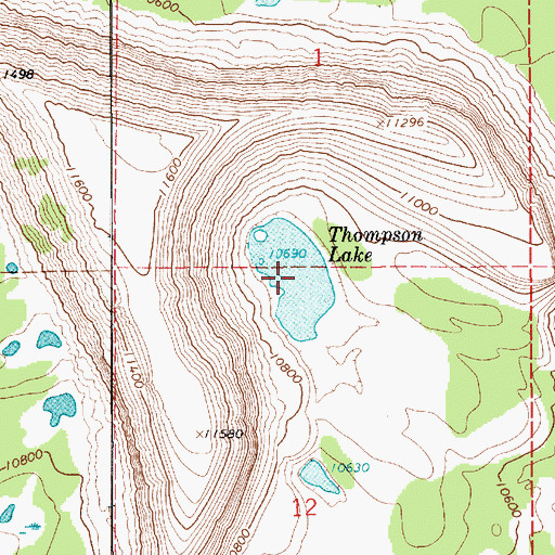 Topographic Map of Thompson Lake, UT