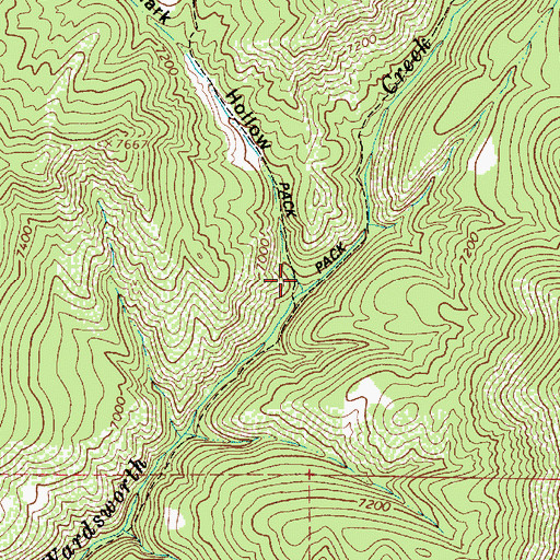 Topographic Map of Upper Clark Hollow, UT