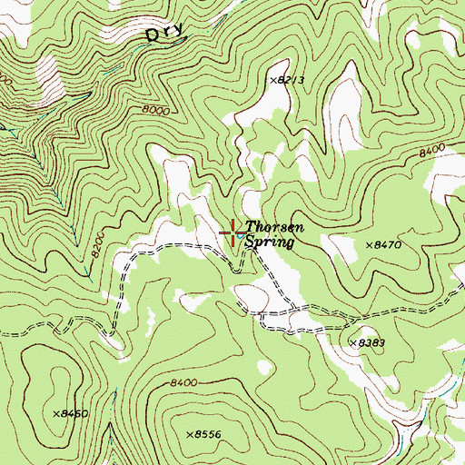 Topographic Map of Thorsen Spring, UT