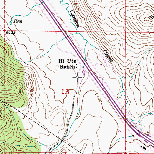 Topographic Map of Threemile Canyon, UT