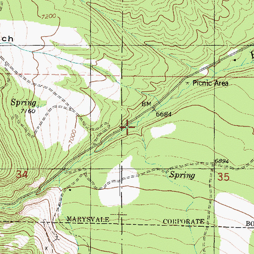 Topographic Map of Threemile Creek, UT
