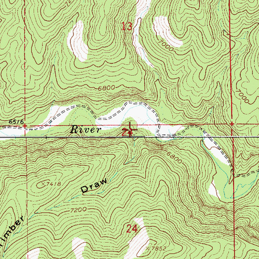 Topographic Map of Timber Draw, UT