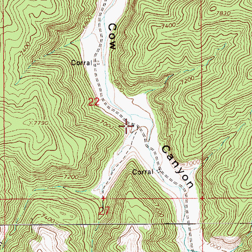 Topographic Map of Timothy Canyon, UT
