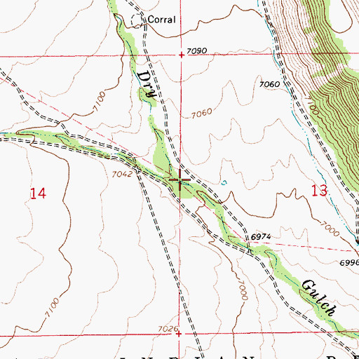 Topographic Map of Timothy Creek, UT