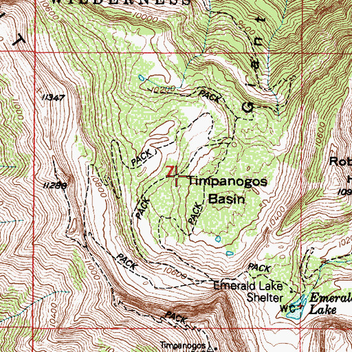 Topographic Map of Timpanogos Basin, UT