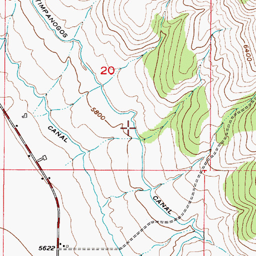 Topographic Map of Timpanogos Canal, UT