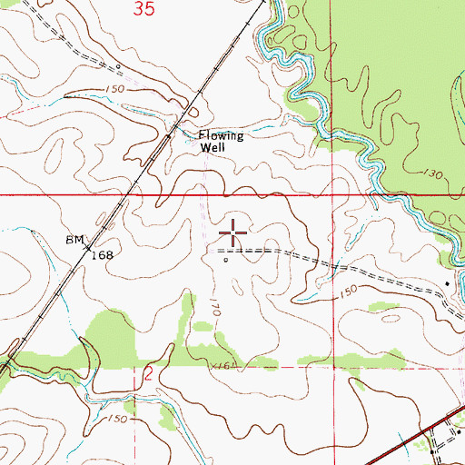 Topographic Map of Saint Pauls Church (historical), AL
