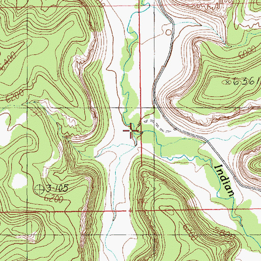 Topographic Map of Titus Canyon, UT