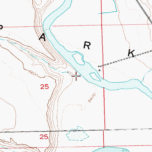 Topographic Map of Tolivers Creek, UT