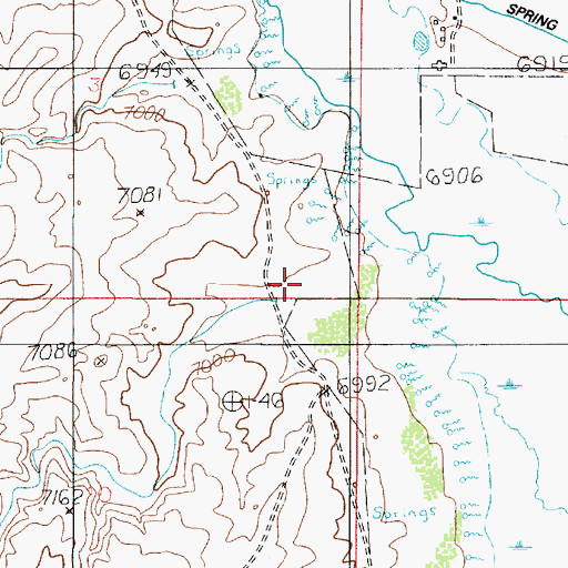 Topographic Map of Tommy Hollow, UT
